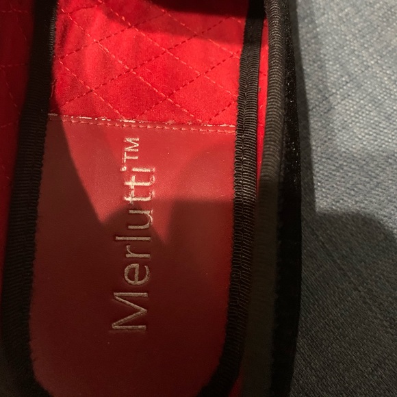 Very nice black suede Merlutti slipper shoes - Picture 4 of 6